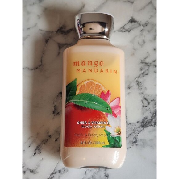 Bath & Body Works Mango Mandarin Shea & Vitamin E Body Lotion 8 Fl Oz - Picture 3 of 4